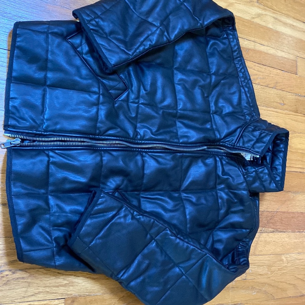 Cool black bomber jacket